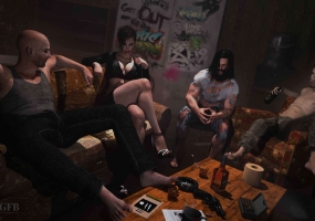 【欧美SLG/汉化/动态】流浪汉 The Bum v0.9 汉化版【PC/8G】