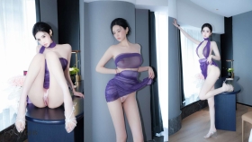 晚苏susu_紫色礼裙_内购无水版_[85P-2.13GB]